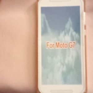 A back case for a moto G7
